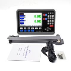 2pc Linear Scale 300+1000mm w/ 2Axis DRO Digital Readout Display Kit for Lathe