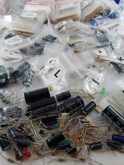 HUGE NEW 1200+ Capacitors, Resistors, etc. Electronic Components Lot