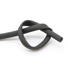 Black Fibreglass High Temperature Sleeving Wire Harness Cable Insulating Tube