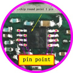 MSOP8 Microchip Probe TVSP8 Patch Pin Burning Spring Thimble 0.65mm Programmer