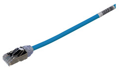 LOT OF 10 PANDUIT STP28X0.2MBU .2 METER BLUE TX6A SHIELDED STP PATCH CORD 6-INCH