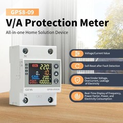 GEYA Tuya WIFI Kwh Metering Voltage Current & Leakage Protection 63A 80A AC220V