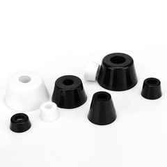 4PCS Round Bolt On Rubber Feet with Metal Washer, Non-Slip Bases