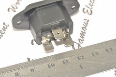 1pcs – SCHURTER IEC Inlet C14 Socket AC 10A 250VAC – 6162.0058