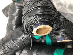LOT OF 23 – EY Technologies Lacing Braiding Cord Black Nylon Wax Spool String