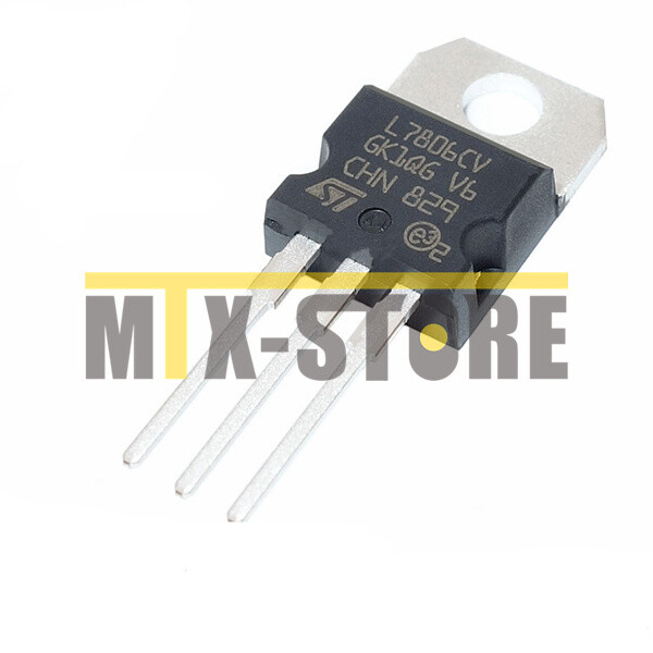 50PCS L7806CV TO-220 LM7806 L7806 7806 6V 1,5A Positive voltage regulators new