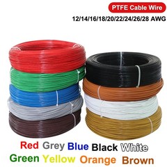 12/14/16/18/20/22/24/26/28 AWG PTFE Cable Wire Flexible Tinned Copper Stranded