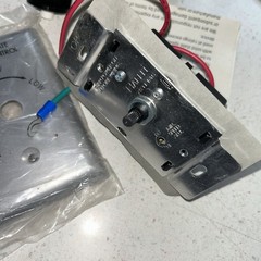 Raffel Systems 385031 FSC6-120 Wall Mount Solid State Speed Control Fan Silver