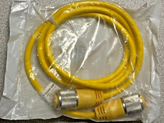 NEW Mencom MIN-8MFPX-6 MIN Cordset, 8 Pole, Male / Female, 18 AWG, 6 Feet