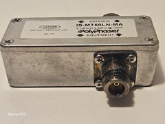 POLLYPHASER IS-MT50LN-MA RF EMP/LIGHTNING/SURGE PROTECTOR 2.1-2.6GHz @100W NM/NF