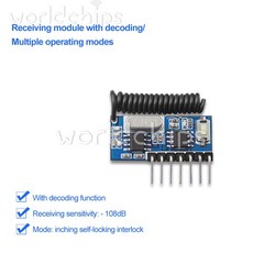 10pcs 315Mhz/433Mhz Wireless 4CH RF Receiver 1527 Learning Code Decoder Module