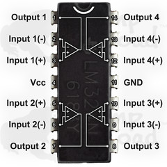 LM324N Quad Operation Amplifier (Op Amp) – 3V to 32V