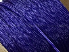 1/8″ , 1/4″ Dark Purple PET flex braided expandable sleeving – Made in USA