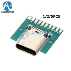 1-10PCS 24Pin USB 3.1 Type C Female Plug Socket Connector SMT Type PCB Board