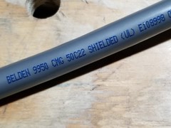 Belden 9950 22/50C Shielded EIA RS-232 Control/Instrumentation Cable Chrome /5ft