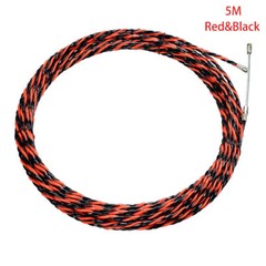 5m Draw Tape Fiberglass Electrical Fish Cable Wire Wheel Puller Pulling
