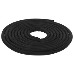 Black Polyester Cord Sleeve Easy Install Pet Proof Cable Protector for Home Use