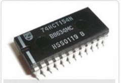 2pcs PHILIPS 74HCT154N DIP-24 4-to-16 line RH