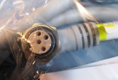 Hubbell PG2004PA005 Linkosity Female Cable Right Angle 20A 600VAC 4 Pole 5′ NIB