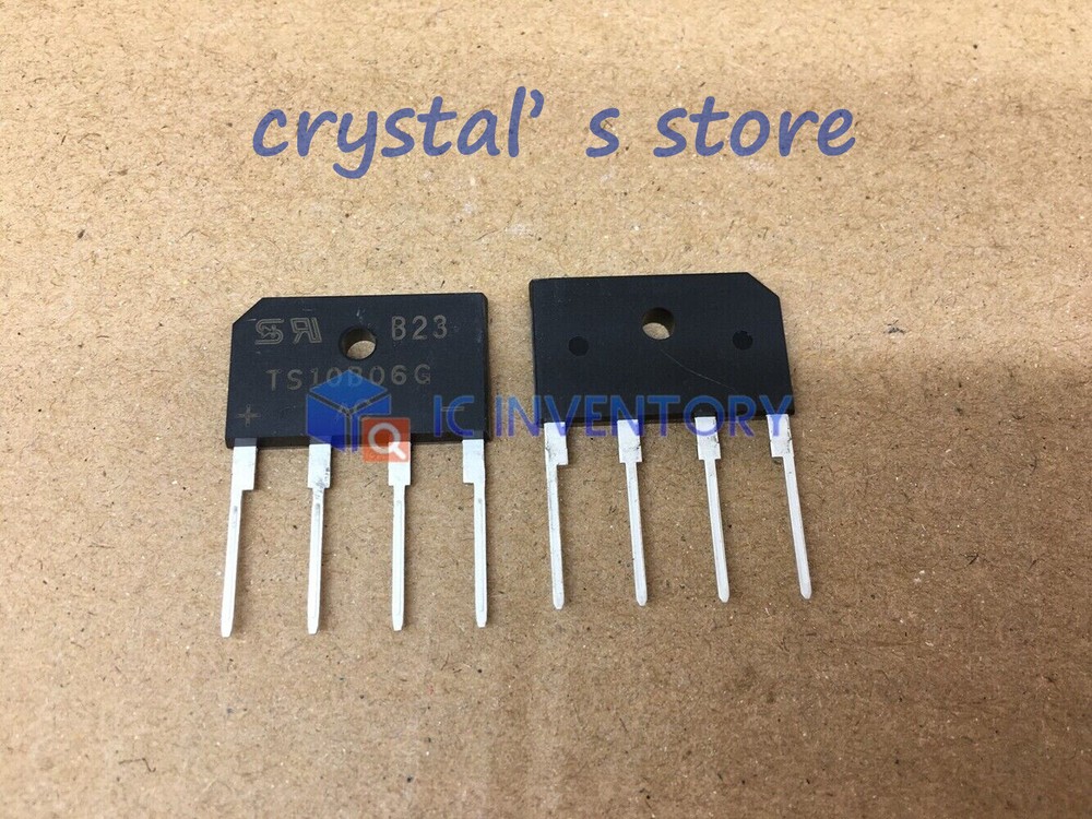 6PCS TS10B06G Encapsulation:DIP4,Single Phase 10.0 Amps. Glass