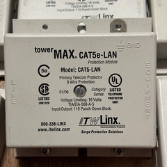 Lot of 20 ITW TowerMax CAT5e-LAN Protector Module Surge Protection Solutions