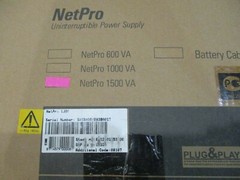 GE DIGITAL ENERGY NETPRO UPS 600-1500 1500VA-48VDC UNITERRUPTIBLE POWER SUPPLY
