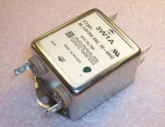QTY (1) 3W1A CORCOM EMI FILTER F7301 3A 120/250 Vac NOS