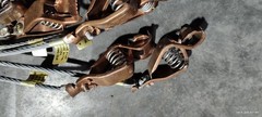 Stewart Browne A1 3 ft steel grounding cable with 2 copper alligator clips