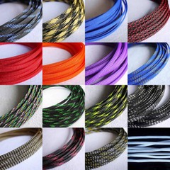 PET Expandable Braided Tube Harness Sheath Cable Wire Sleeving Dense 6mm Width