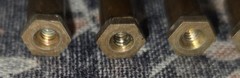 12 PIECES – Insulated Threaded Turret Terminals Solder Point to Point – Threaded