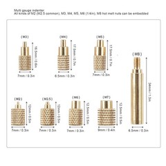 TS100 TS101 Soldering Iron Tips with M2 M2.5 M3 M4 M5 M6 M7 M8 Heat Set…