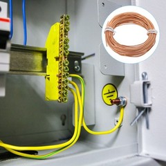 Bare Copper Ground Wire, 18 Gauge 50 Feet Solid Braided Copper Cables