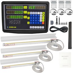 3 Axis Milling Machine Digital ReadOut DRO kit for Mill w Glass scales 1μm Linea