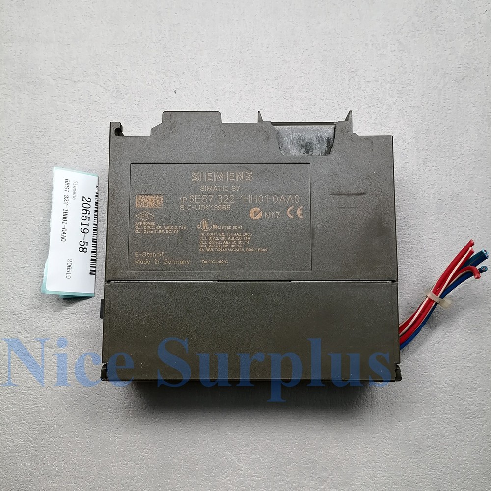 Siemens Output module 6ES7 322-1HH01-0AA0 # 206519-58