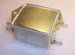 QTY (1) 3W1A CORCOM EMI FILTER F7301 3A 120/250 Vac NOS