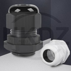 Cable Gland IP68 Waterproof Black White Nylon Compression M7/9/11/13.5/16/19-M48