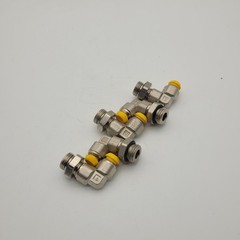 Lot of 5 Parker C64PB6-1/4 Male BSPP Adjustable Male Elbow, 6mm Tube Diameter