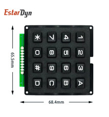 3×4 / 4×4 Matrix Keypad Membrane Switch Module for Arduino