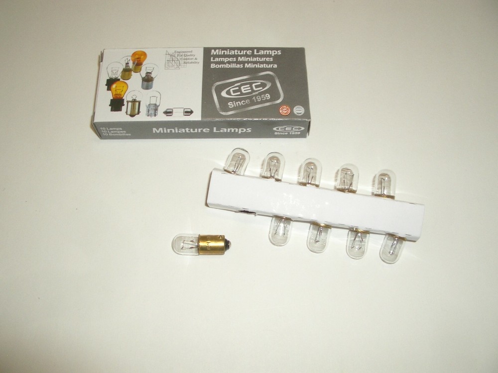 1891 INCANDESCENT LAMP 14VDC BULB B9 BAYONET 10PCS FOR YAESU FT-101
