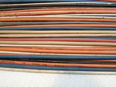 VINTAGE 66 Pieces 12 1/4″+ Long 12 Gauge Copper Wire. In Homemade Tube Various C