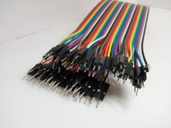 40 Pack 30cm 12” Row 2.54mm Male / Male Dupont Cable 40 Jumper Wire for Arduino