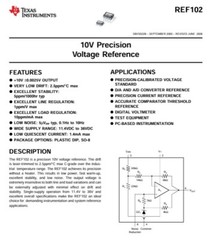 1PCS REF102AU TI IC VREF SERIES 0.1% 8SOIC