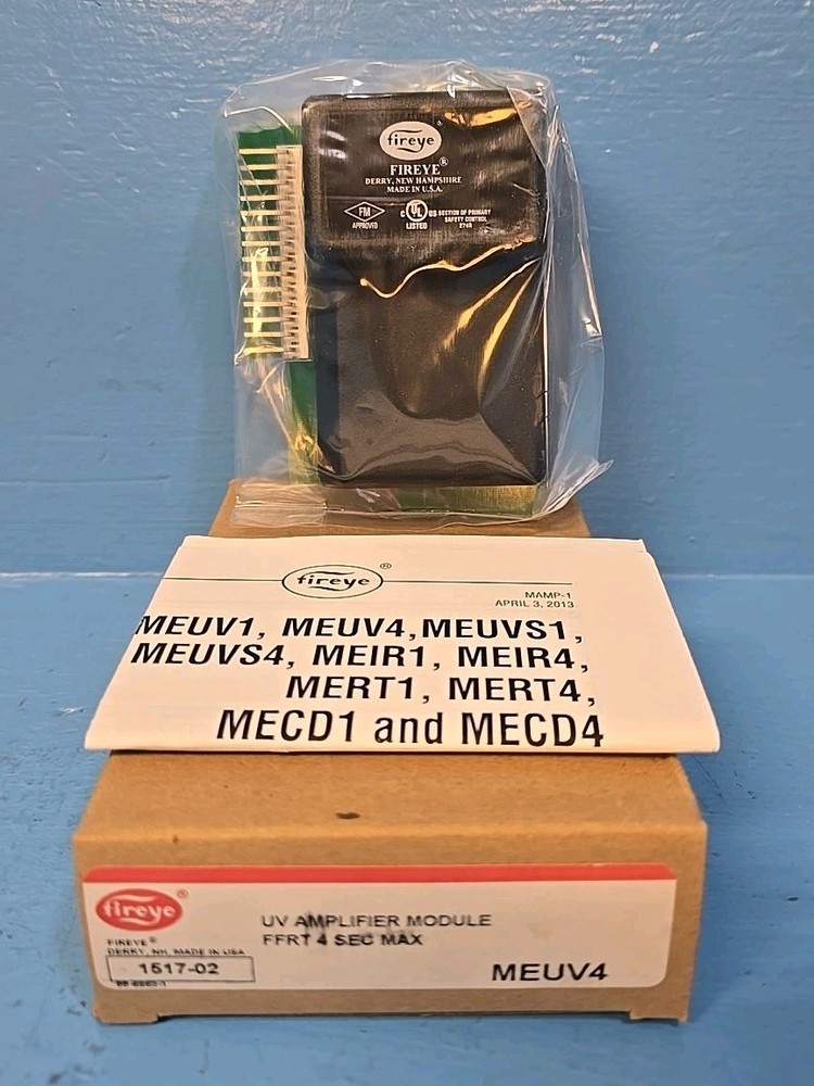 FIREYE MEUV4 FFRT 4 Sec Max Flame UV Amplifier Module