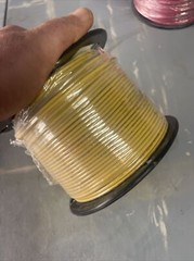 12 AWG Copper Solid Wire 500′ FT Roll THHN/THWN 600 Volt UL Listed -YELLOW