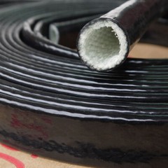 Silicone Fibreglass Fire Sleeving High Temp Insulating Hose Black 4mm~100mm