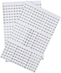 Self-Adhesive Wire Markers, 10 Sheet nVent 42-030 Set, Oil & Moisture Resistant