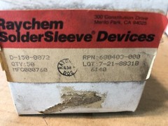 Raychem, Solder Sleeve/Term Kit, D-150-0072, **Lot of 50