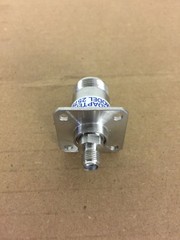 NEW MidWest Microwave Adaptor, Model 2579… “N” female flanged /SMA Female.
