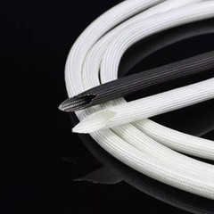 Φ1-50mm Silicon Fiber Glass Tube High Temperature Insulated Sleeving Black/White