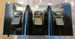 NEW LOT OF 3 Furnas 46ZBE12 Contact Block 600 Volts 3 Poles 1 NO 2 NC E12 10A